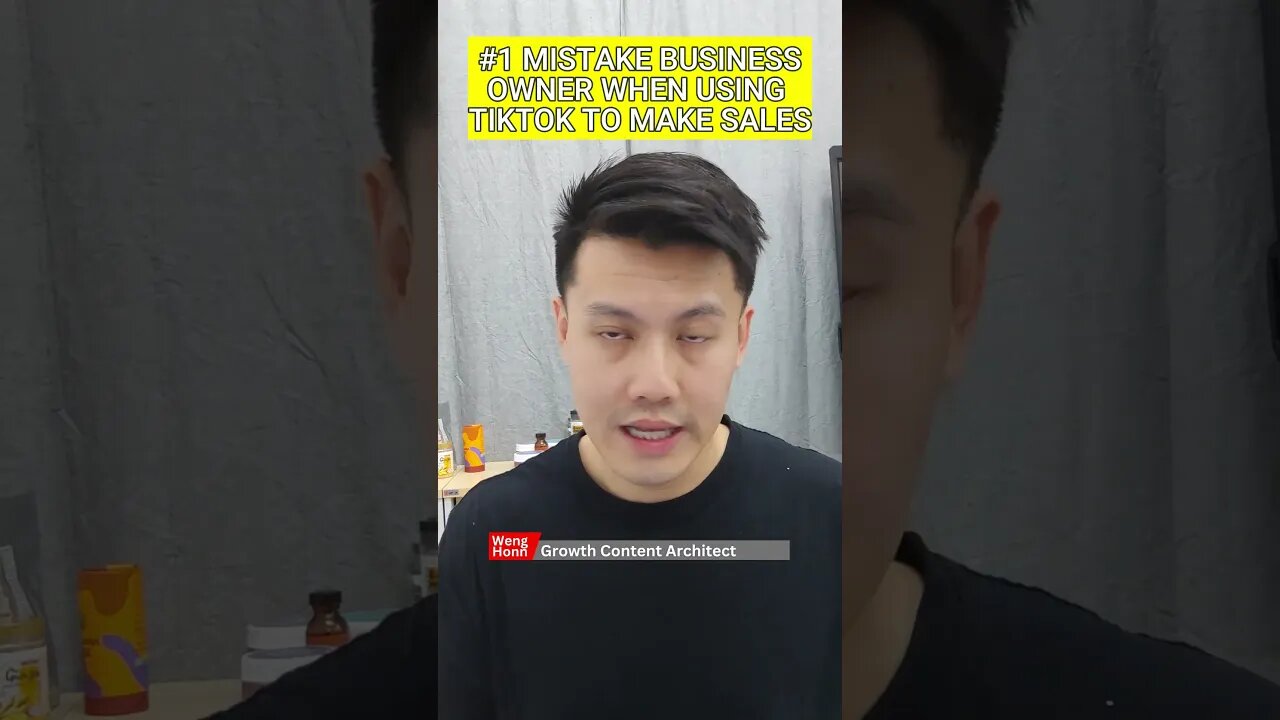 #1 MISTAKE BUSINESS OWNER DO WHEN USING TIKTOK FOR MARKETING