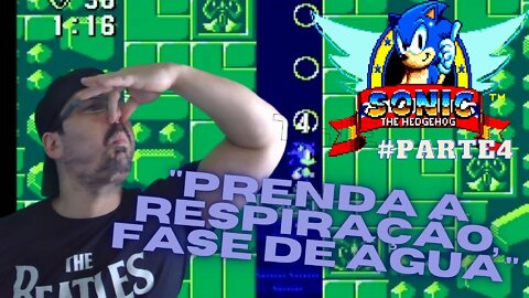 JOGANDO ATÉ ZERAR - SONIC THE HEDGEHOG - MASTER SYSTEM - #parte4 - Labirinto aquático