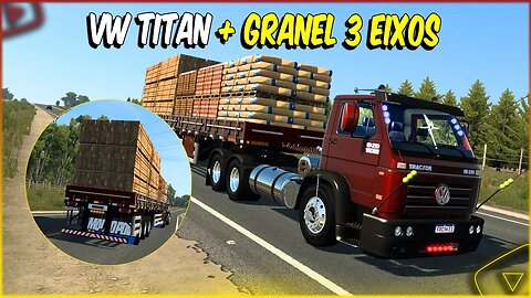 VW TITAN FUSCAO + REBOQUE GRANEL 3 EIXOS CARGA ALTA MOD NA STEAM