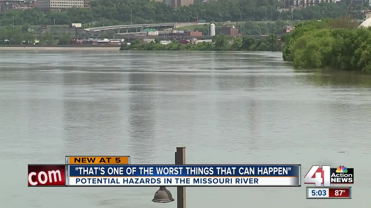 Potential hazards in the Missouri River
