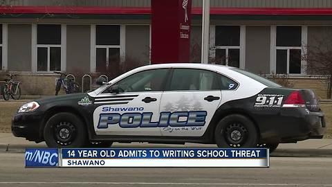 14-year-old admits to school threat in Shawano