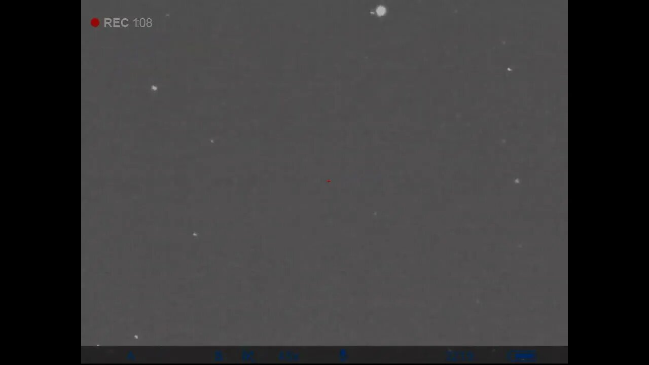 UFO flyby straight out into space