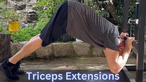 How To Do Triceps Extensions By Using Your Bodyweight Only