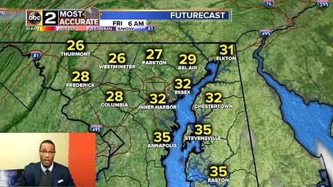 The Cold Air Arrives to Maryland