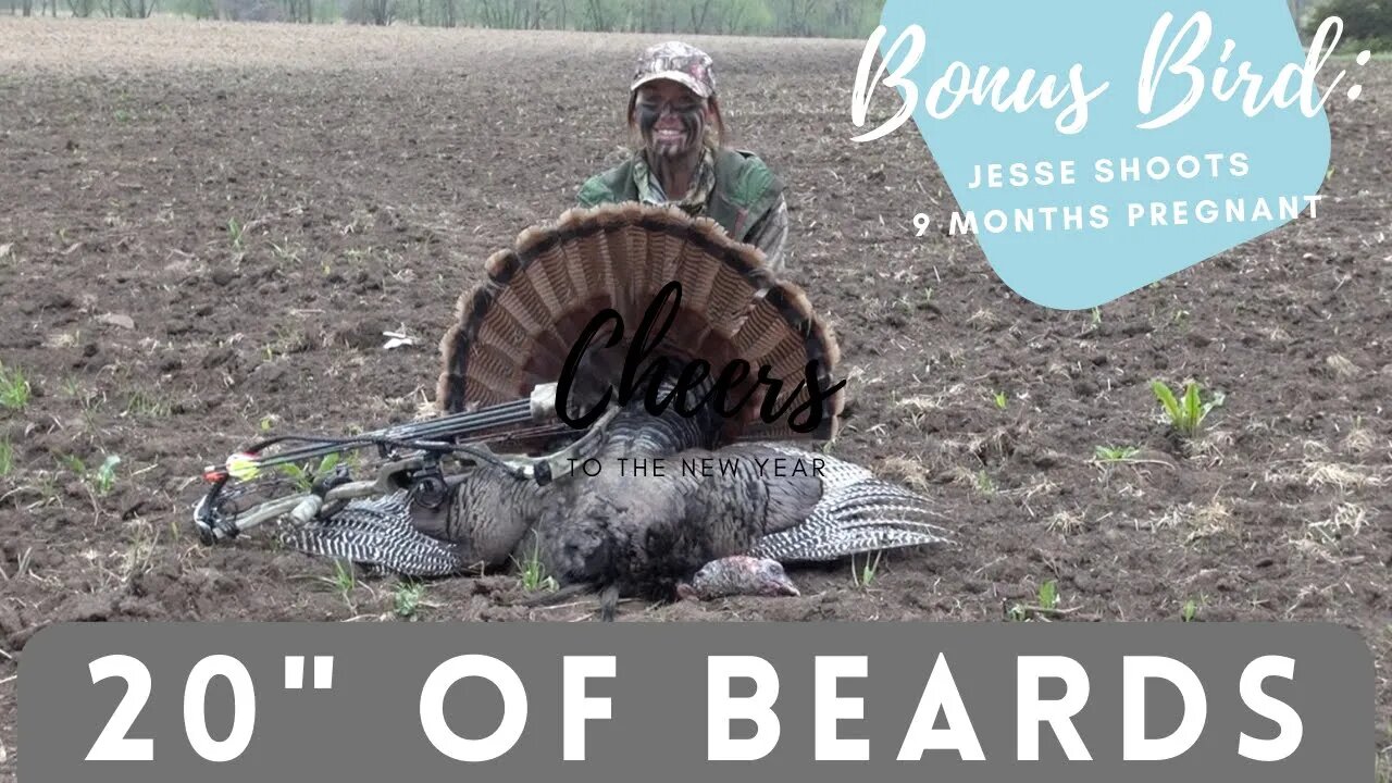 Over Twenty Inches in Beards (Double Beard Archery Turkey) & Bonus Bird - Eason Season