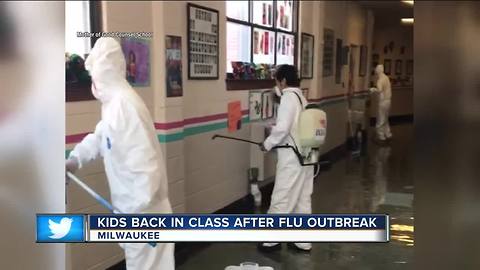 Milwaukee elementary school reopens after flu outbreak