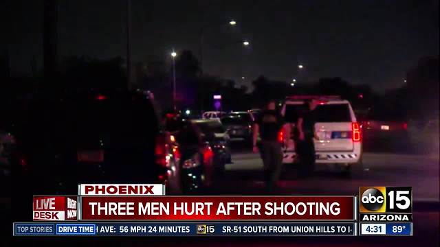 Three men hurt in Phoenix shooting