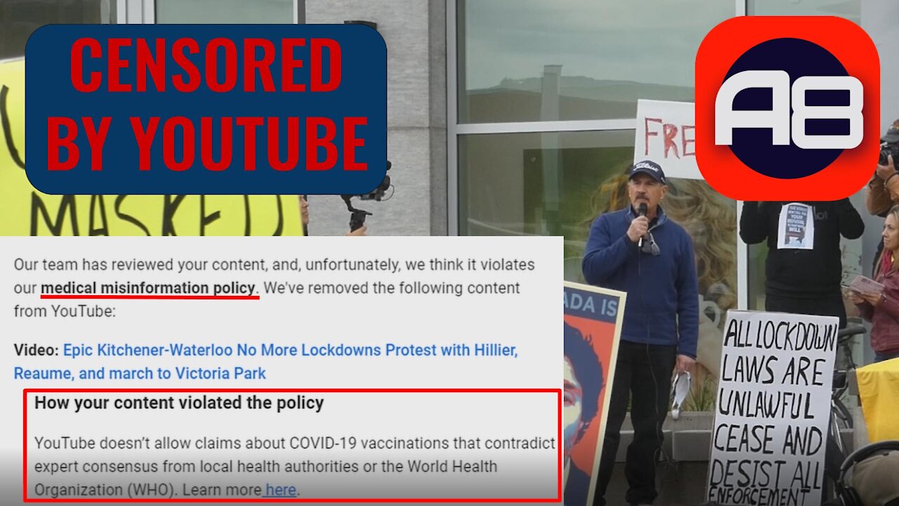 YOUTUBE CENSORED ACTION 8 - YouTube is WRONG! The vaccines are NOT SAFE!