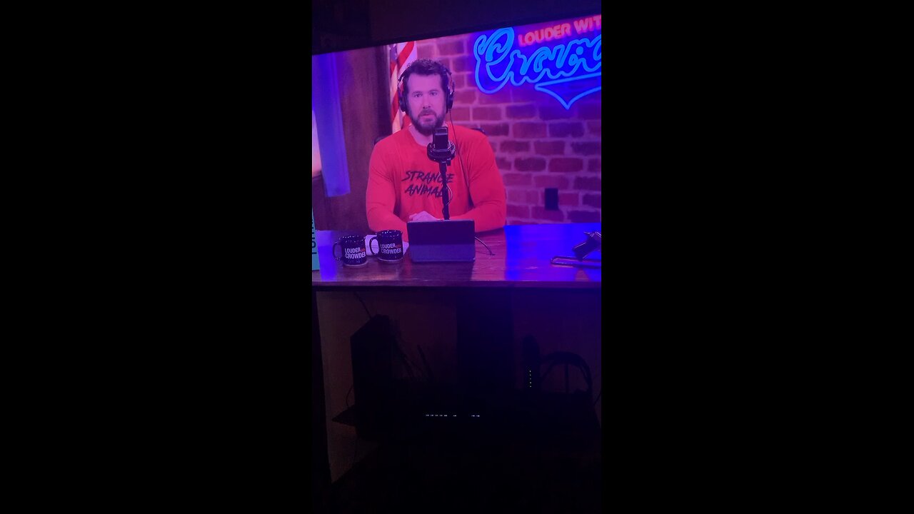 My wife and I watching crowder