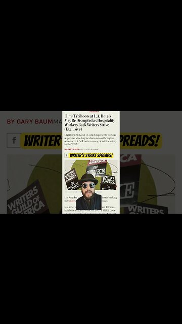 Hollywood Writers Strike Gets WORSE! Hotel Workers Stand With Writers! #shorts #hollywood