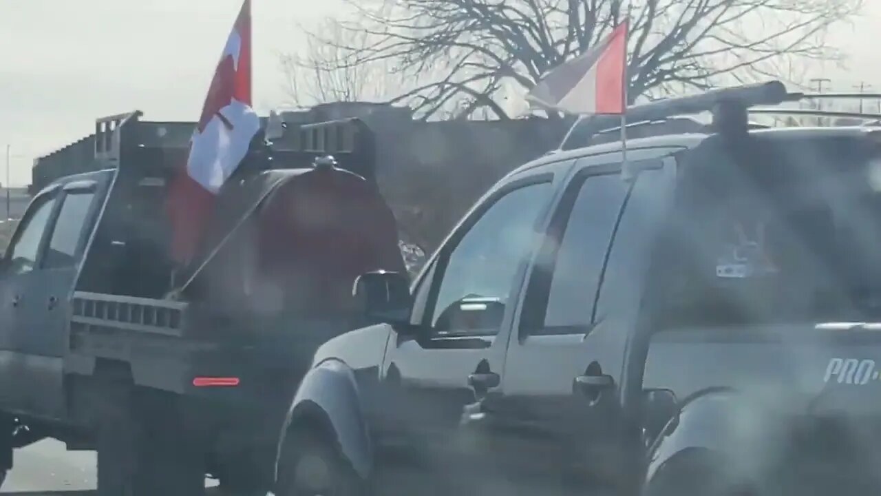 Winnipeg Unity Convoy Departs Medicine Hat