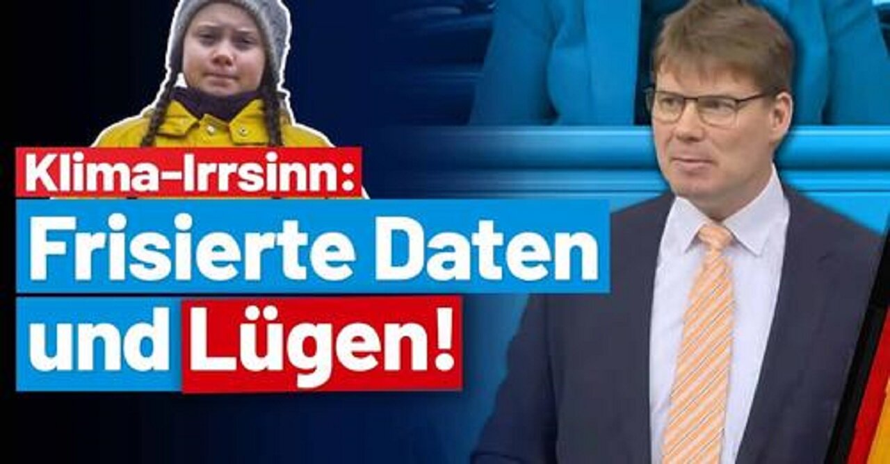 Steffen Kotré AfD - Klima Wahnsinn: 40% der Wetterdaten sind geschätzt und erfunden!