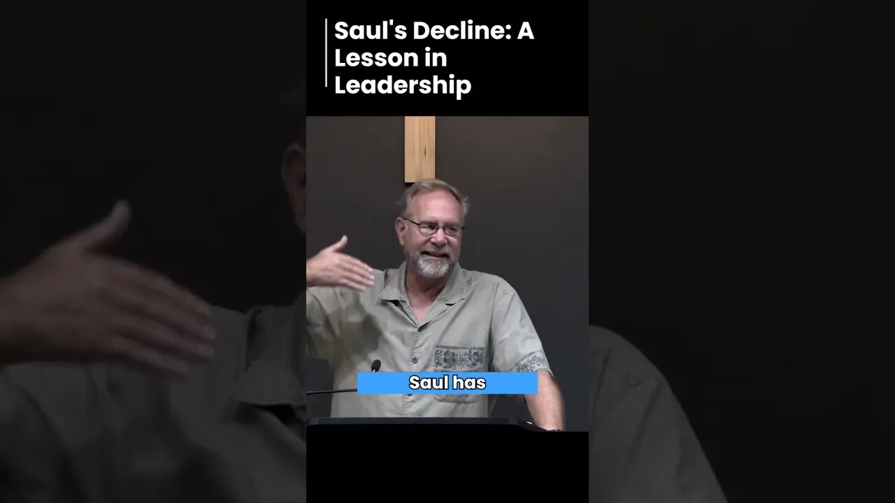 Saul's Decline A Lesson in Leadership #shorts