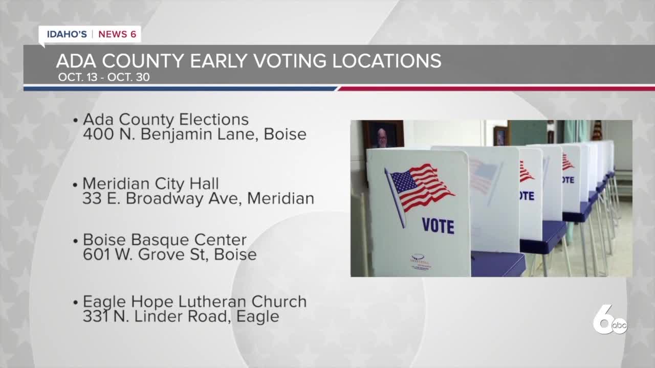 Early voting locations for Ada, Canyon Counties