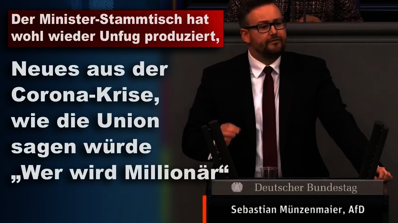 Der Minister-Stammtisch hat wohl wieder Unfug produziert, Sebastian Münzenmeier, AfD