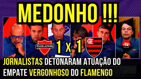 JORNALISTAS ANALISAM O EMPATE VERGONHOSO DO FLAMENGO NA LIBERTADORES É TRETA!!! NOTÍCIAS DO FLAMENGO