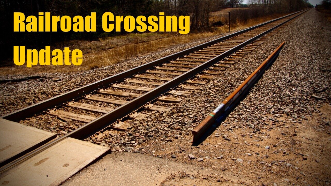 Railroad Crossing Work Update from Isanti, Minnesota (4-21-2024)