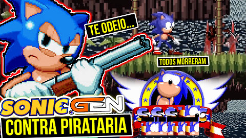 Jogos Assustador do Sonic Contra PIRATARIA ?! | Sonic1.gen