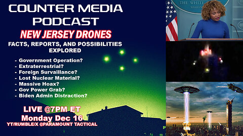 Counter Media Podcast Ep01 - New Jersey Drones: The Many Possible and Likely Explanations