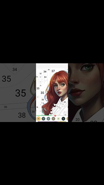 Color by number - Pretty little witch