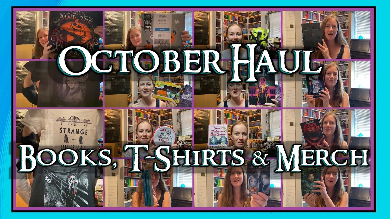 BOOK, T-SHIRT & HALLOWEEN MERCH HAUL (R.L. Stine Buffy BeetleJuice, Point Horror Sylvanian Families)