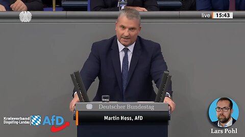 Martin Hess, AfD - knöpft sich Faeser vor!