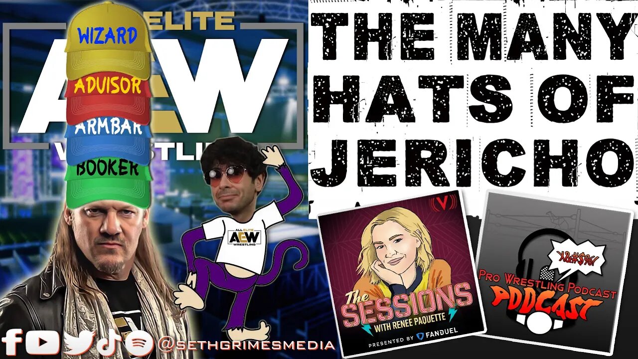 The Many Hats of Jericho in AEW | Clip from Pro Wrestling Podcast Podcast | #chrisjericho #aew