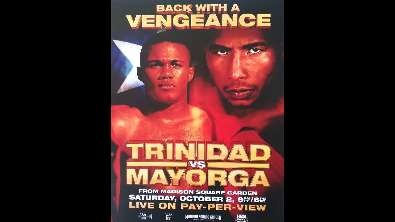 Felix Trinidad vs Ricardo Mayorga + MSG Oct 02 2004 **FULL PPV**