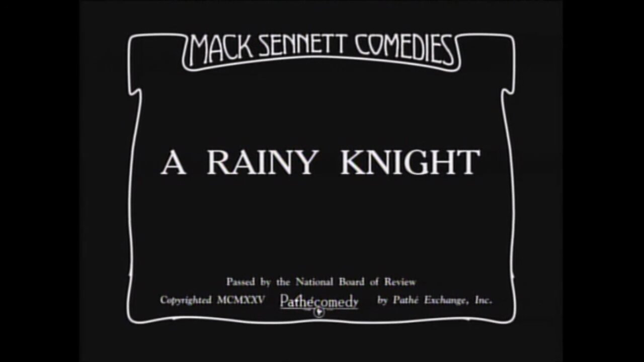 A Rainy Knight silent 1925