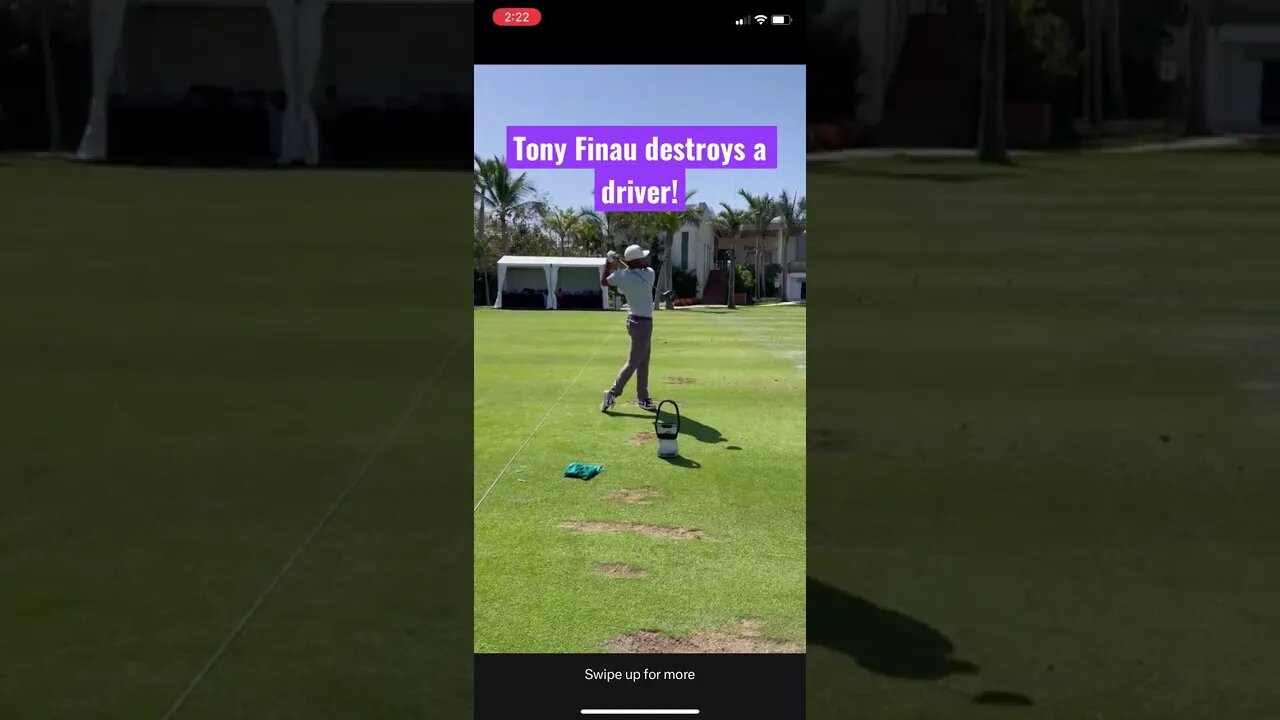 Tony Finau destroy driver! #tonyfinau #golf #pgatour