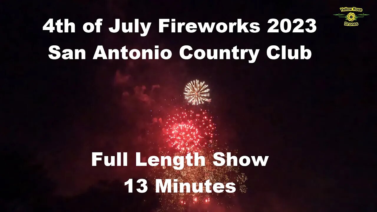 Full Length 4th of July Fireworks at the San Antonio Country Club Recorded Live with a GoPro