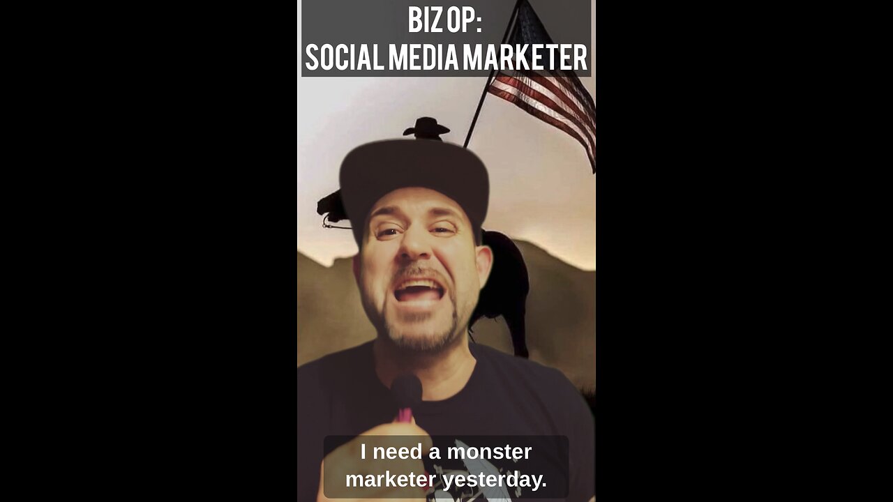 🚨 #BIZOP 🚨 I need an “America First” social media marketer!