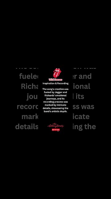 Wild Horses Inspiration & Recording #shorts #rollingstones #rocknroll