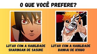 Jogo das Decisões de Animes - Você Precisa Tomar a Decisão!