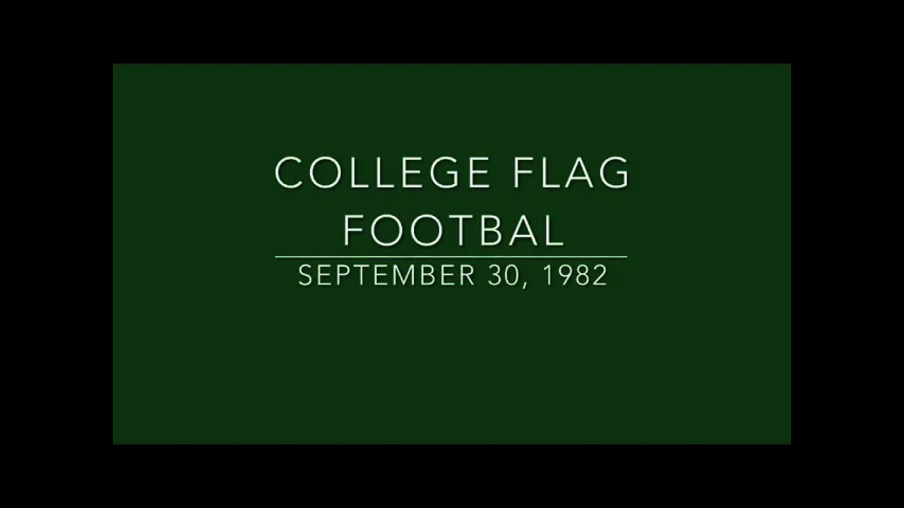 Slippery Rock State College Flag Football 1982