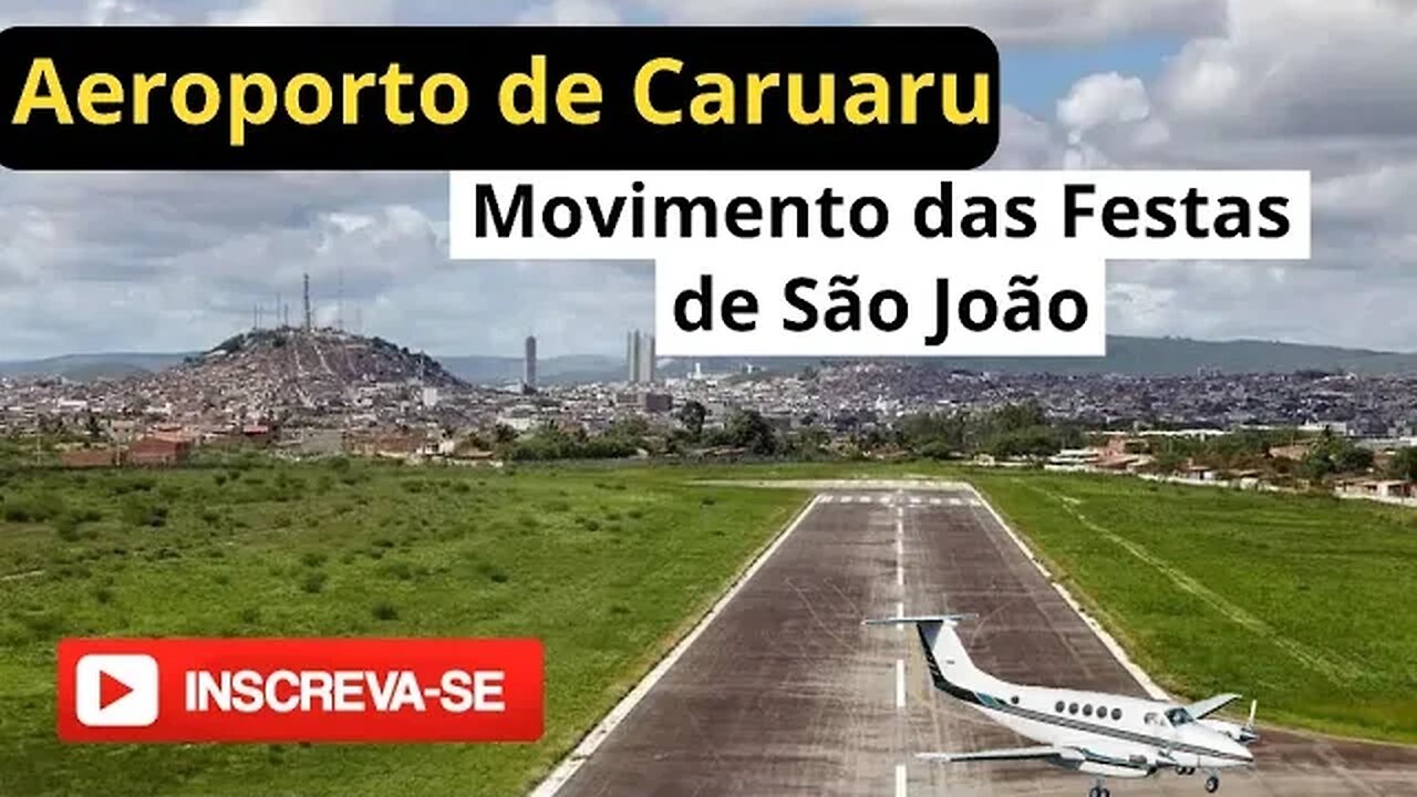 Movimento Aéreo no Aeroporto de Caruaru em Época de Festa de São João #avião #turismo