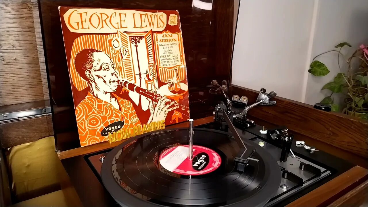 George Lewis Jam Session 10" 33rpm Vinyl LP ~ Vogue Records Recorded New Orleans August 1950