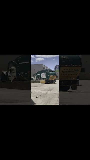 Massive garbage truck