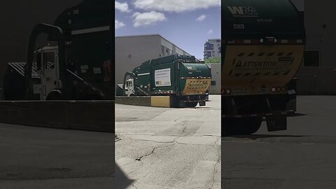 Massive garbage truck