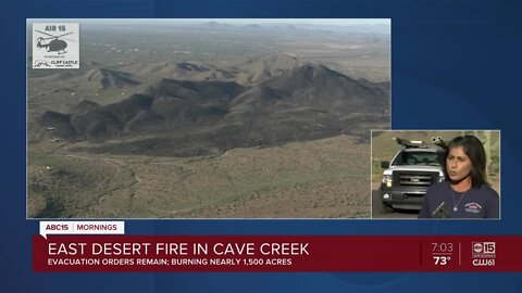 Fire officials give update on East Desert Fire
