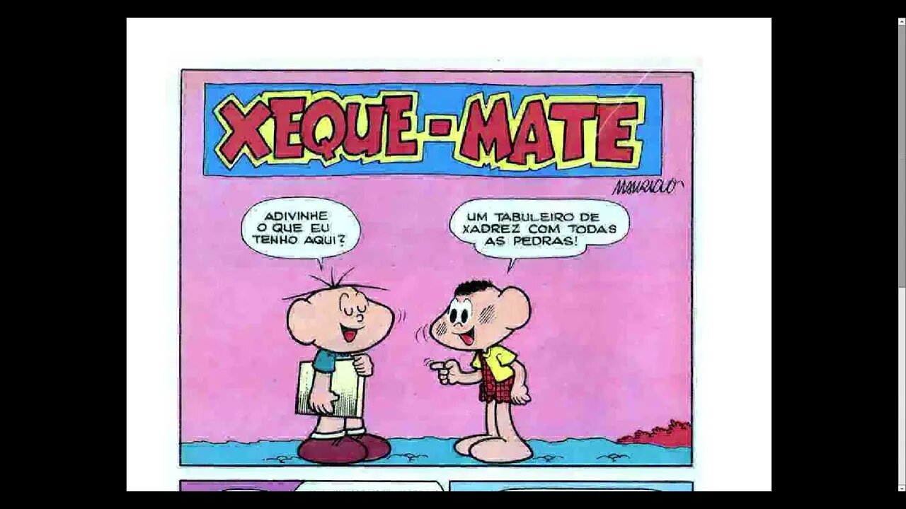 Cebolinha Xeque-Mate [Pause o Vídeo Caso Não Consiga Ler]