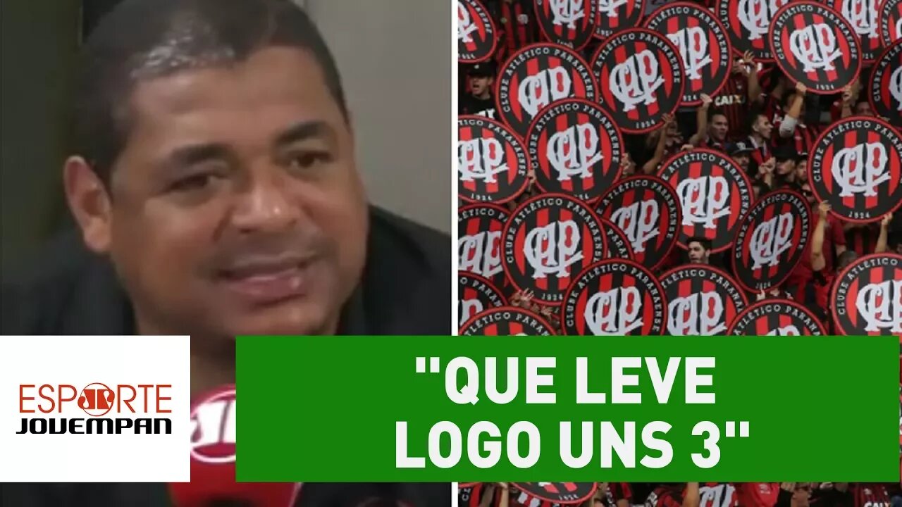Vampeta solta palavrão e critica Atlético-PR: "que leve logo uns 3"