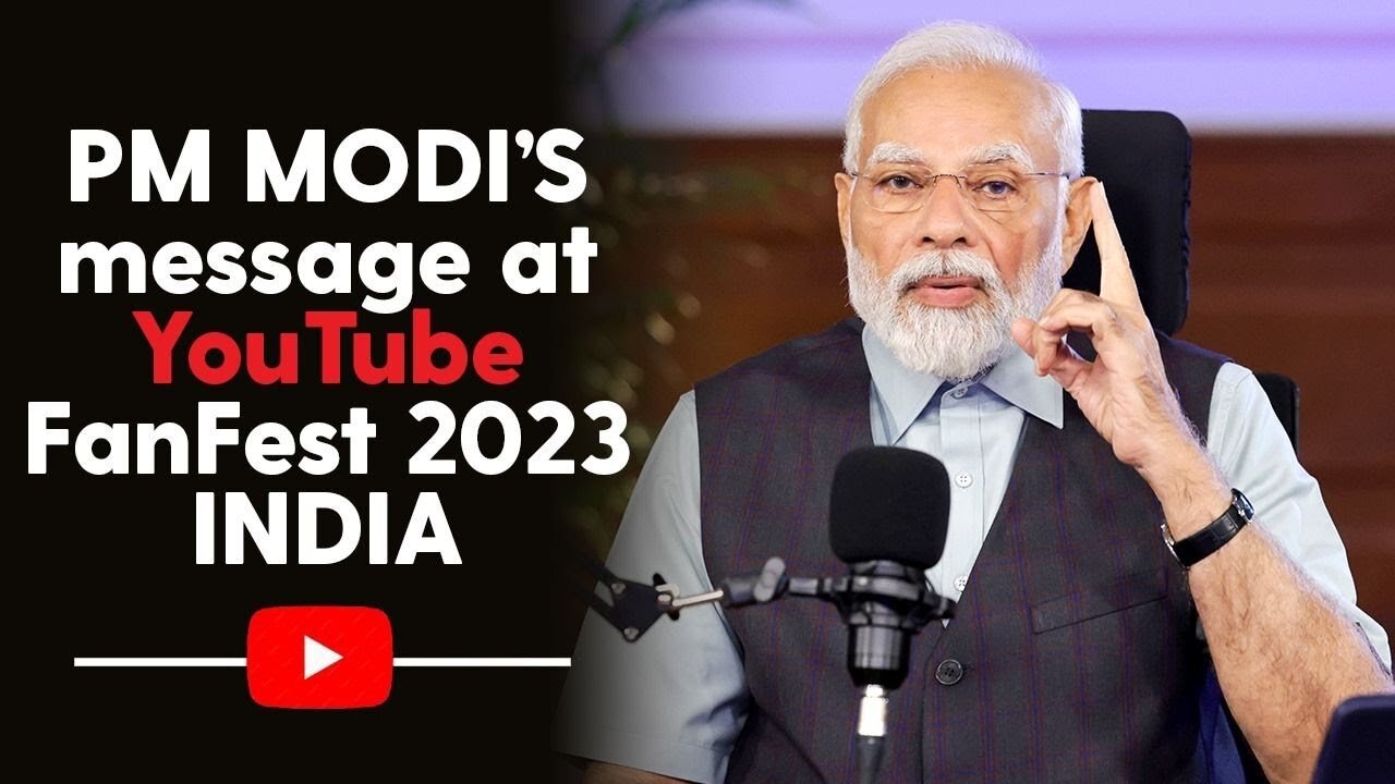 PM Narendra Modi's YouTube Journey: 15 Years of Global Impact | YouTube Fanfest India 2023 #modi