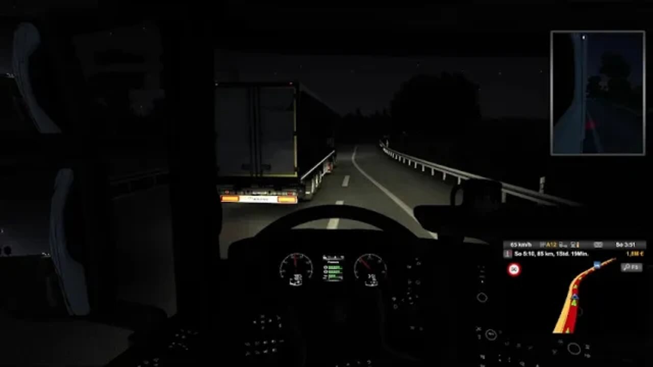 Eurotrucksimulator 2. Mit dem LKW durch Europa Auf der Pro Mod mit guter Musik.