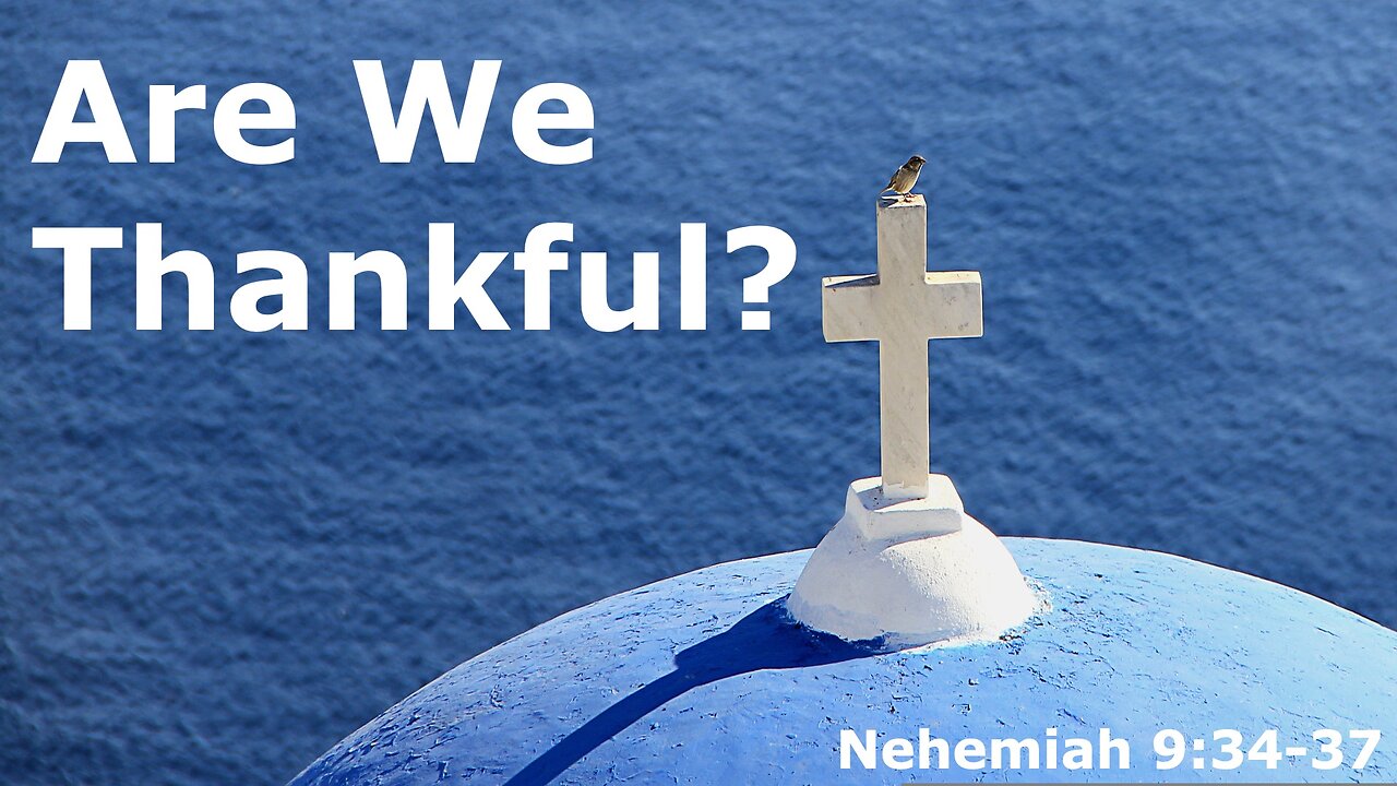 Are We Thankful?