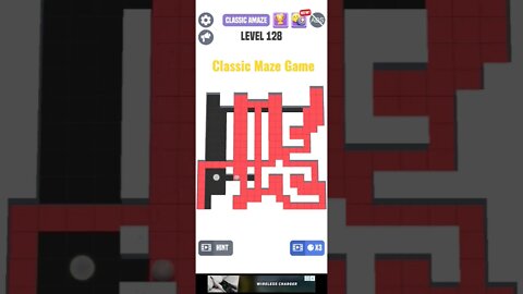 Classic Maze Game Level 128.#shorts