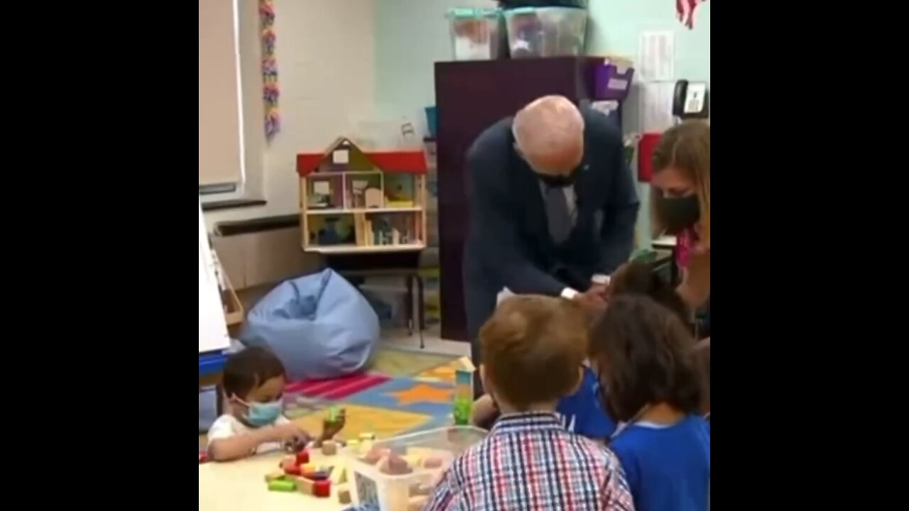 Joe scaring a little girl away