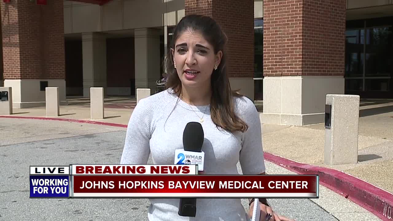 WMAR 2 News Mallory Sofastaii reports from Bayview Hospital following shooting in Aberdeen