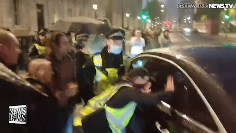 VIDEO: British Protestors Shout, "Arrest Bill Gates," To His Face