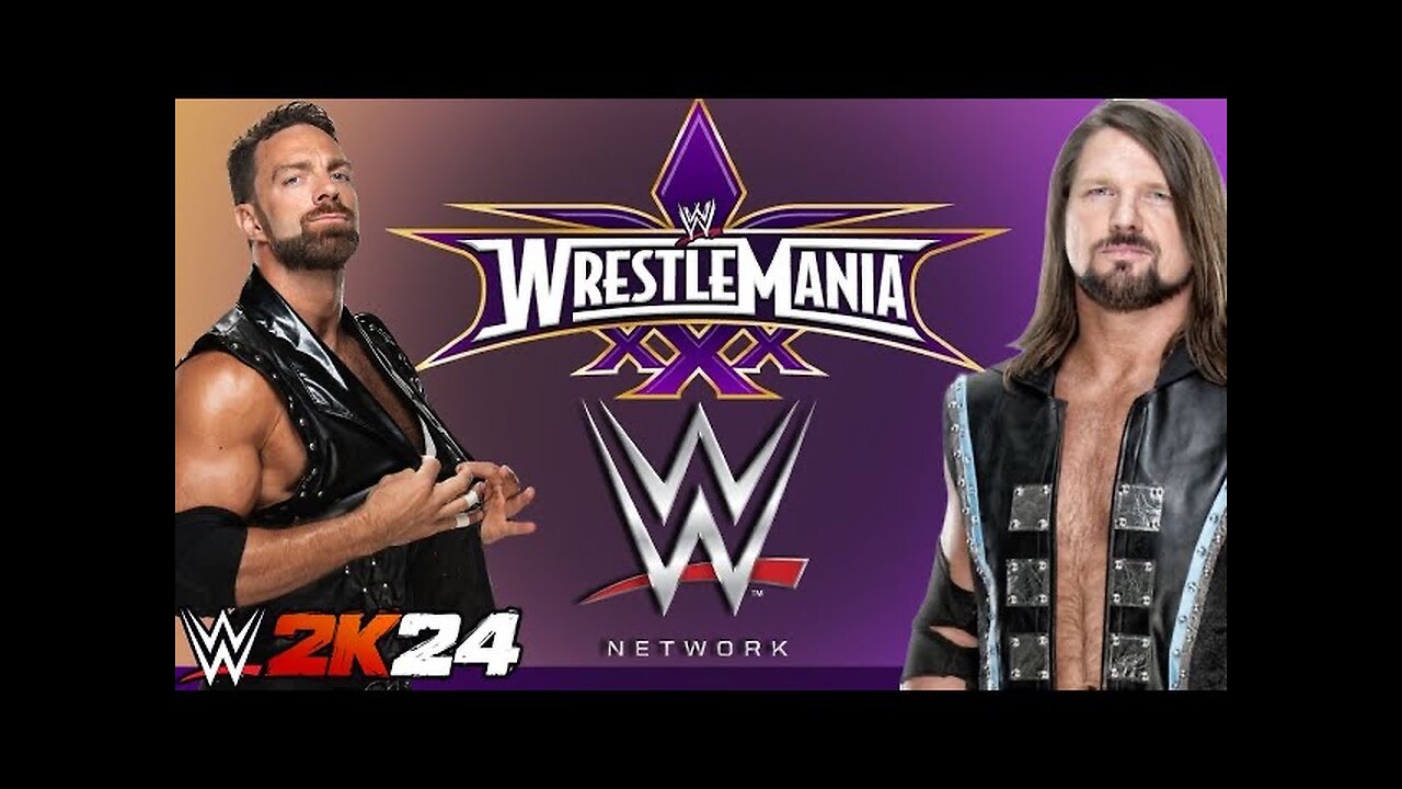 WWE 2K24 Aj styles vs La Knight PS5 gameplay